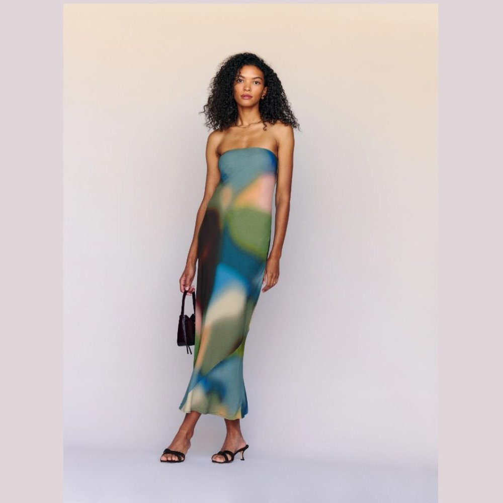 Reformation Joana Dress | Blur 🎉 SALE 🎀 NEW - Picture 8 of 10